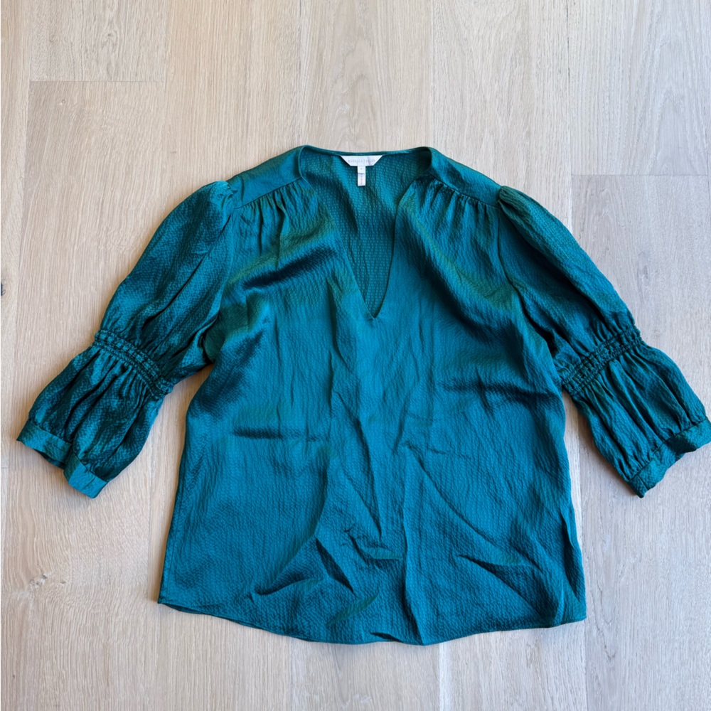 Rebecca Taylor Green Blouse